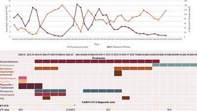 Case report: Evolution of pulmonary manifestations and virological markers in critical COVID-19 infection in Bruton’s agammaglobulinemia